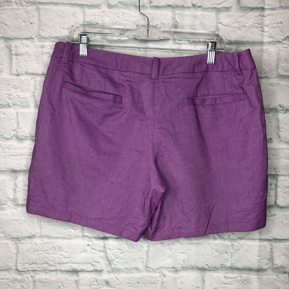 Nike Golf Oxford Shorts Size 14 Purple - Picture 2 of 7